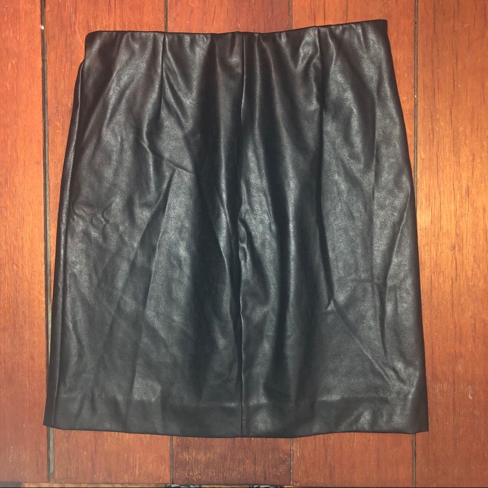 Talula Faux Leather Black Skirt